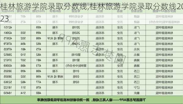 桂林旅游学院录取分数线,桂林旅游学院录取分数线2023